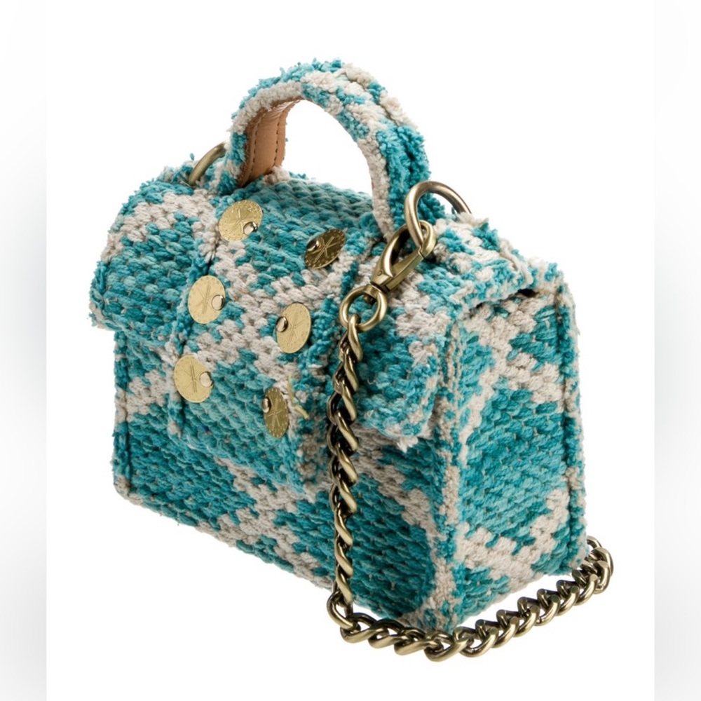 KoorelooTop Handle Tweed Mini Bag